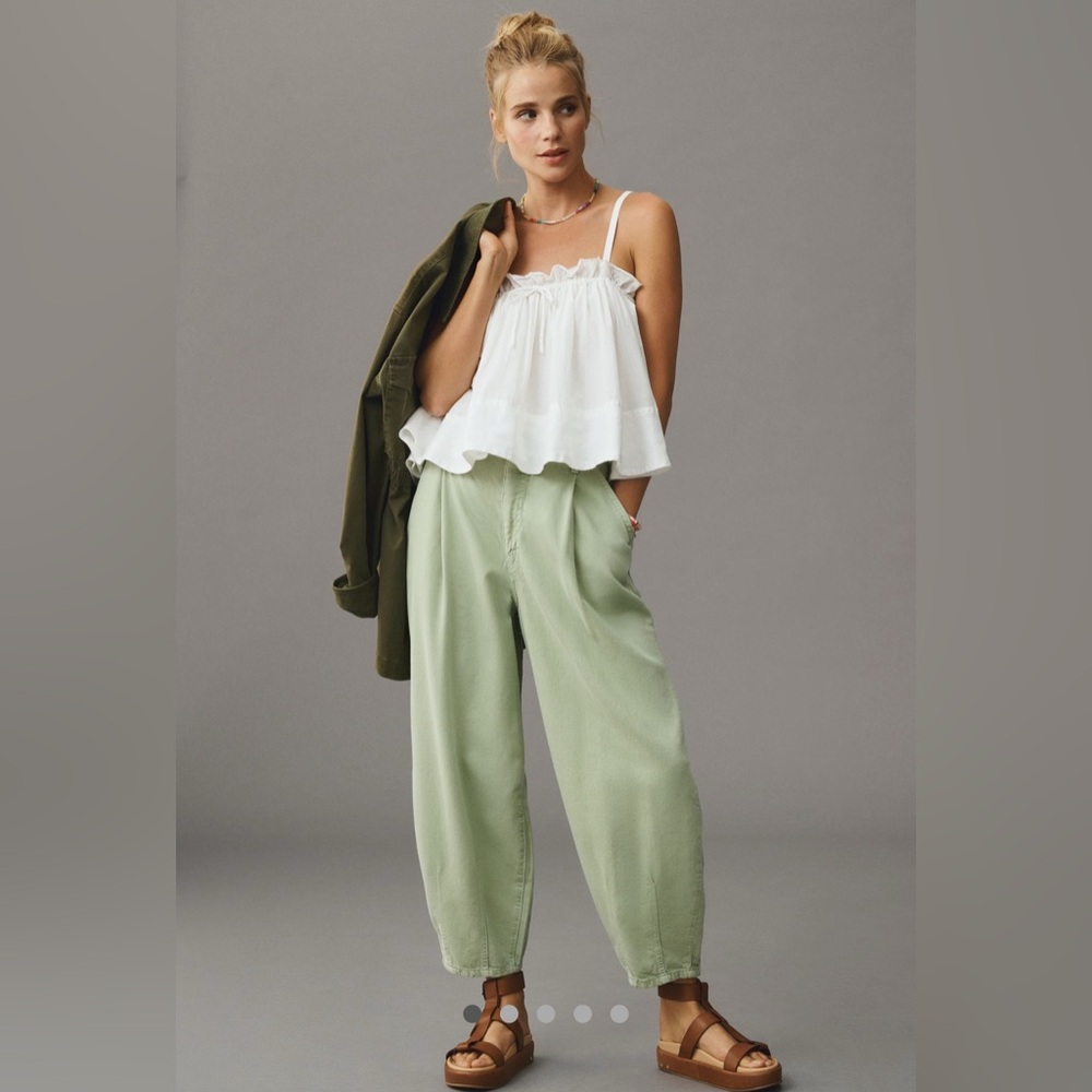 Pilcro The Breaker Mid-Rise Tapered Pull on pants size 29